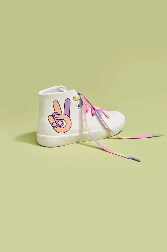 Παιδικά πάνινα παπούτσια Reima λευκό