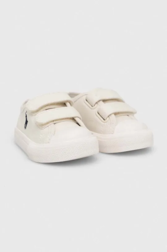 Παιδικά πάνινα παπούτσια Polo Ralph Lauren λευκό