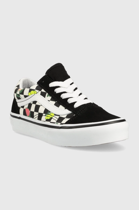 Otroške teniske Vans UY Old Skool FRTC BLKWH črna