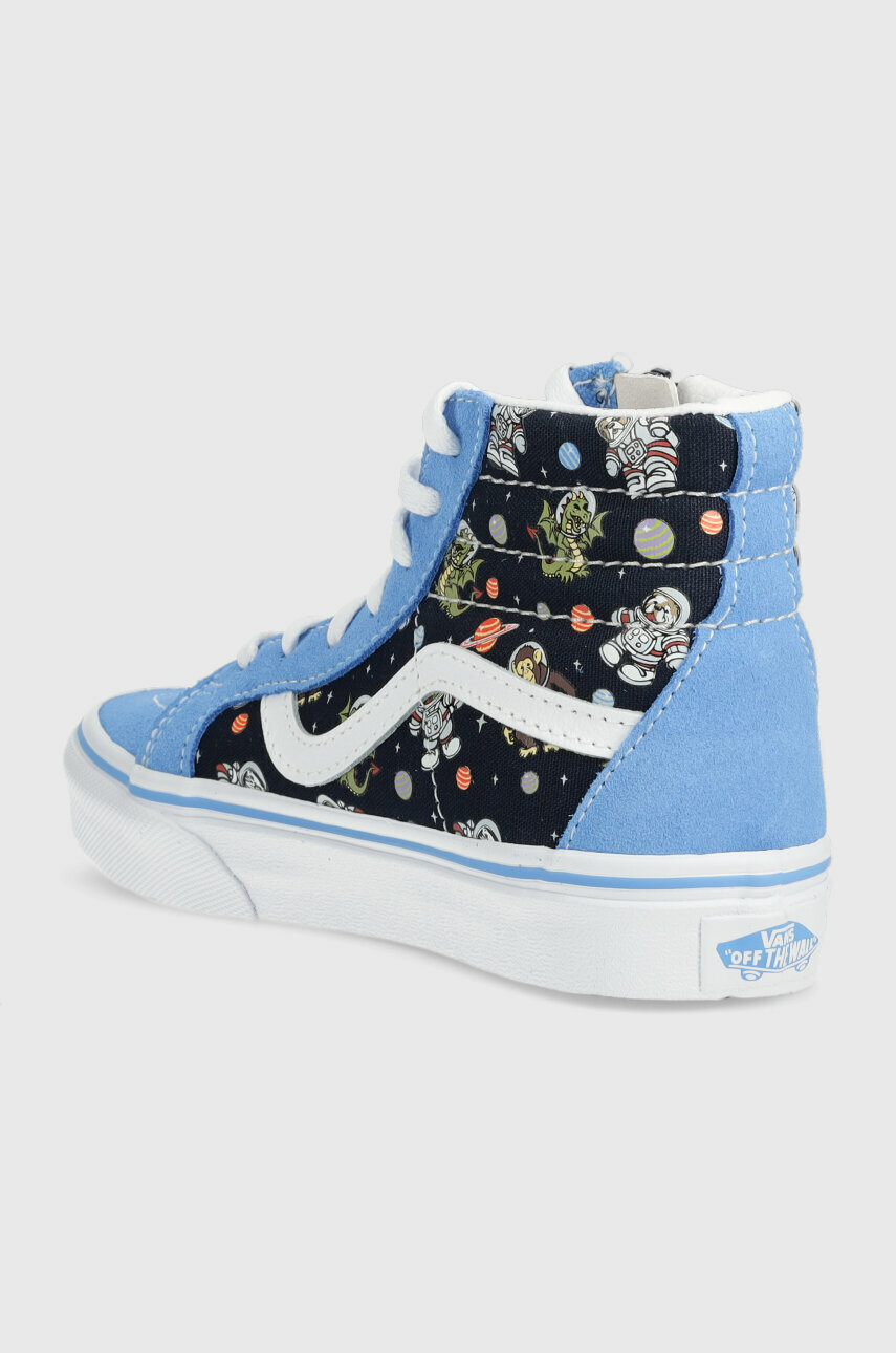 Vans gyerek sportcipő SK8 Hi Reissue Side Zip GLOW BLKBU  Szár: textil, szarvasbőr Belseje: textil Talp: szintetikus anyag