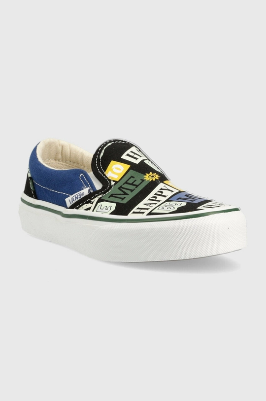 Vans tenisówki dziecięce Classic Slip On VR3 HPPY DKPRP niebieski