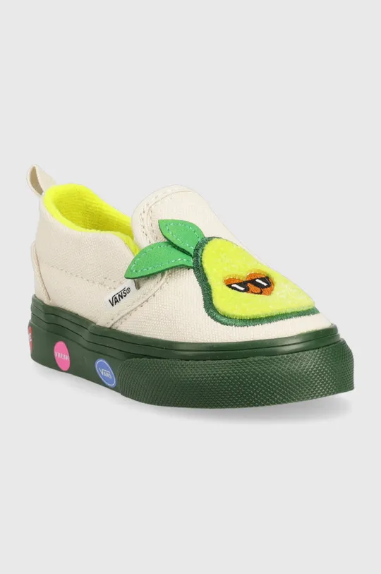 Παιδικά πάνινα παπούτσια Vans Slip On V Cado GARDE μπεζ