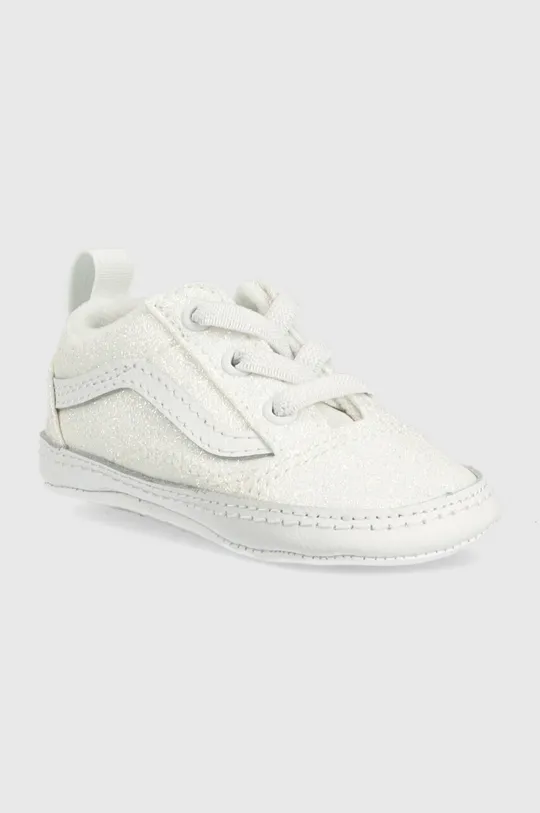 Βρεφικά παπούτσια Vans IN Old Skool Crib GLTR WHITE λευκό