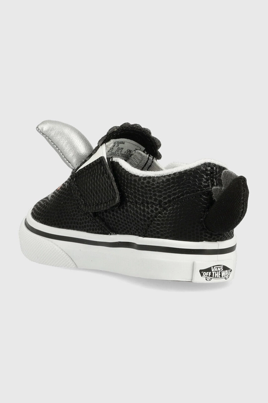 fekete Vans gyerek sportcipő TD Triceratops Slip On V DINO BLKWH