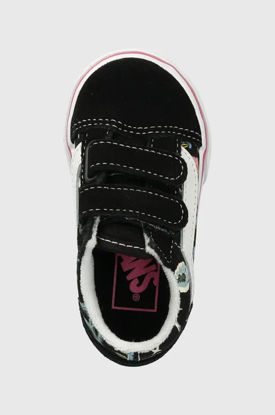 μαύρο Παιδικά πάνινα παπούτσια Vans TD Old Skool V FLRL BLACK