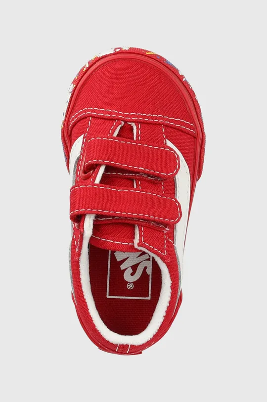 κόκκινο Παιδικά πάνινα παπούτσια Vans TD Old Skool V PTSP DRRED