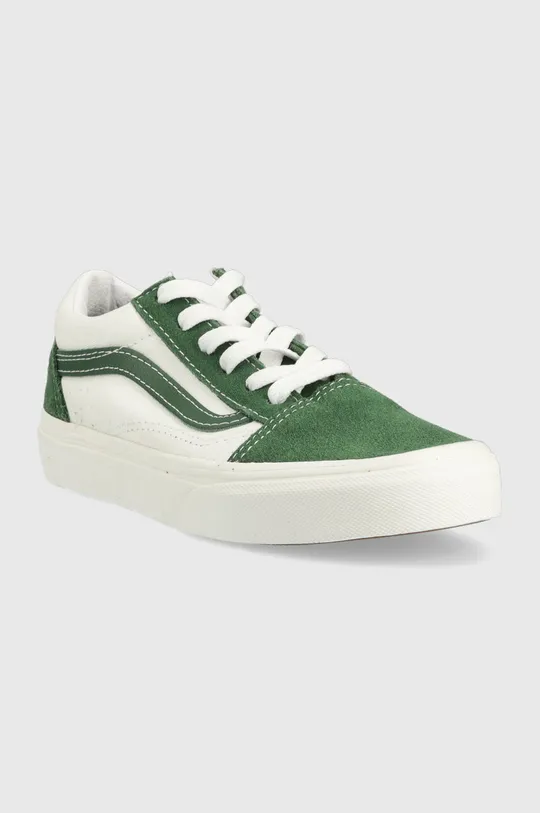 Παιδικά πάνινα παπούτσια Vans JN Old Skool VANS BLACK πράσινο