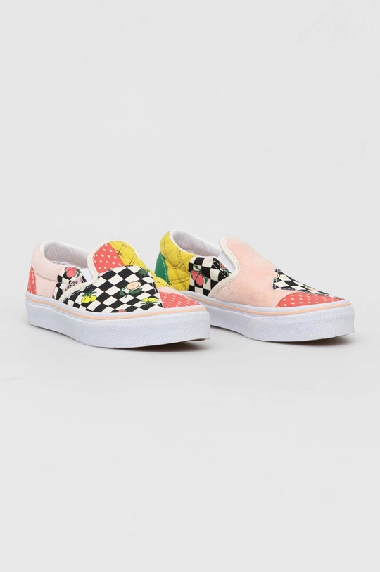 Vans tenisówki dziecięce UY Classic Slip On Patch FRTC MDGRE multicolor