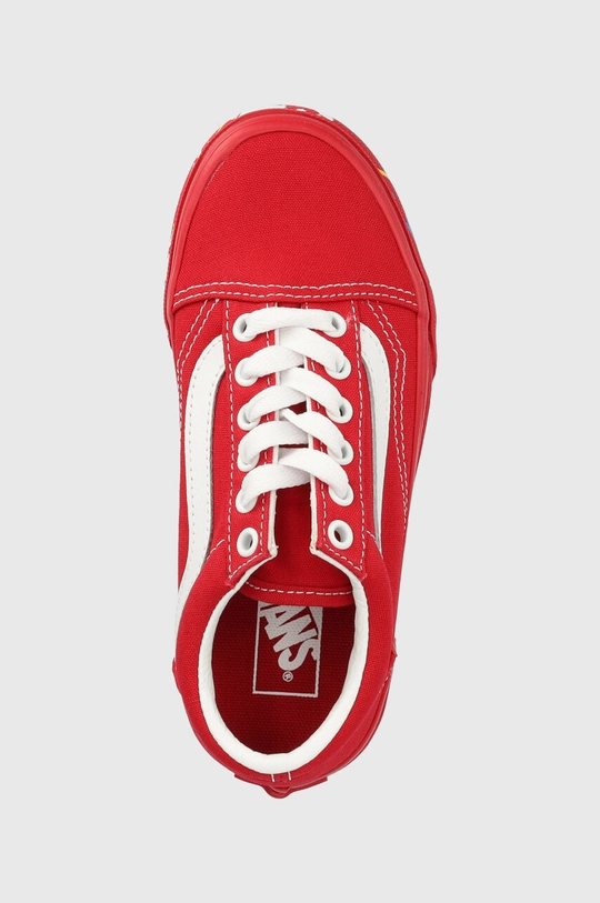 красный Детские кеды Vans UY Old Skool PTSP DRRED