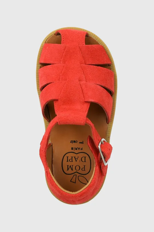 červená Detské semišové sandále Pom D'api