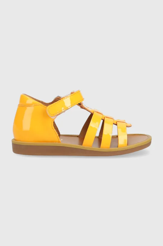 oranžová Detské kožené sandále Pom D'api Detský
