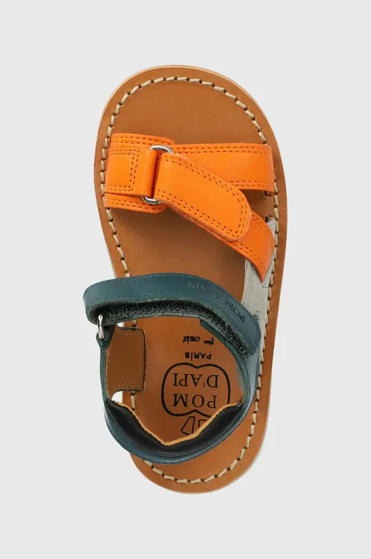 viacfarebná Detské kožené sandále Pom D'api