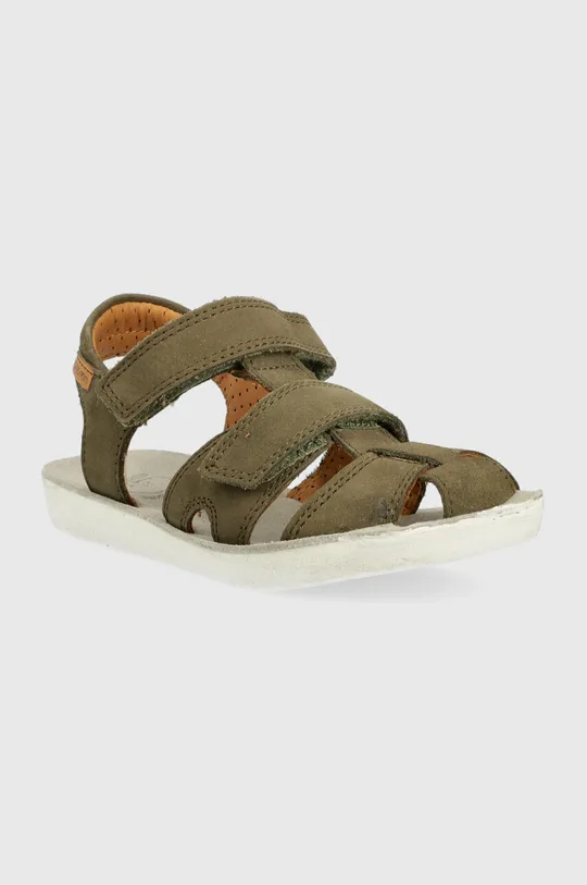 Detské semišové sandále Shoo Pom zelená
