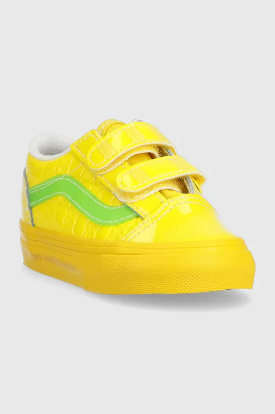 Παιδικά πάνινα παπούτσια Vans TD Old Skool V HARB CHBD κίτρινο