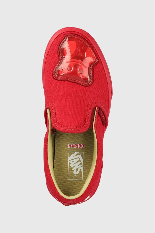 κόκκινο Παιδικά πάνινα παπούτσια Vans Classic Slip-On HARIBO HARB GOLD