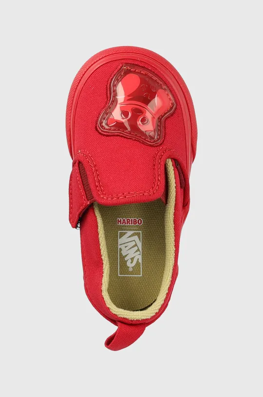 κόκκινο Παιδικά πάνινα παπούτσια Vans Slip-On V HARIBO HARB GOLD