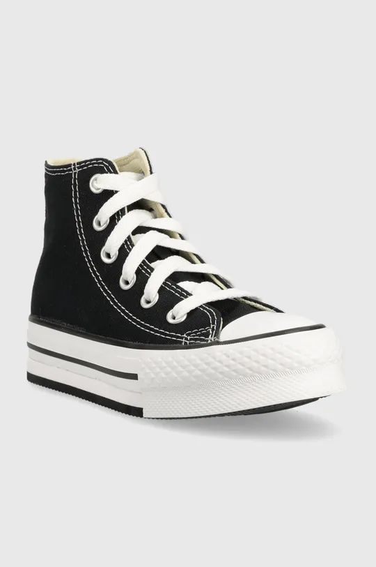 Παιδικά πάνινα παπούτσια Converse CHCK TAYLOR ALL STAR EVA LIFT 372859C μαύρο