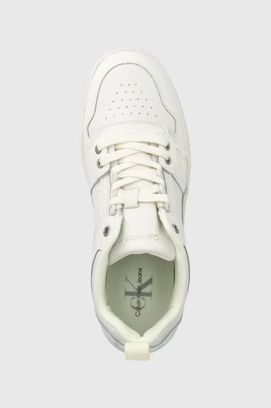 λευκό Δερμάτινα αθλητικά παπούτσια Calvin Klein Jeans YM0YM00575 BASKET CUPSOLE R LTH-TPU INSERT