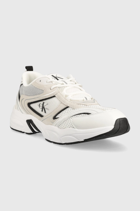 Αθλητικά Calvin Klein Jeans YM0YM00589 RETRO TENNIS SU-MESH λευκό