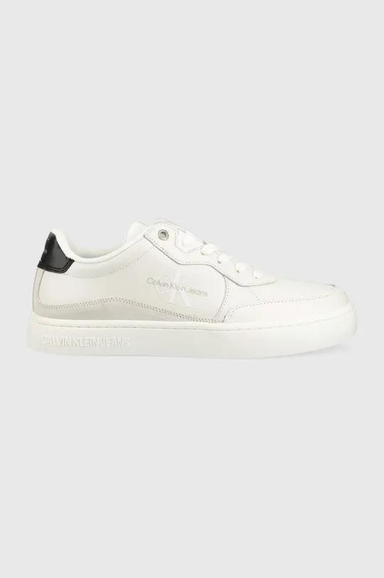λευκό Δερμάτινα αθλητικά παπούτσια Calvin Klein Jeans Classic Cupsole Lth-su Mono Ανδρικά