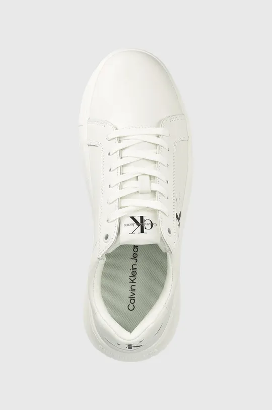 biały Calvin Klein Jeans sneakersy skórzane Chunky Capsule Monologo