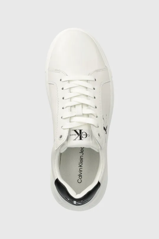bijela Kožne tenisice Calvin Klein Jeans YM0YM00681 CHUNKY CUPSOLE MONOLOGO