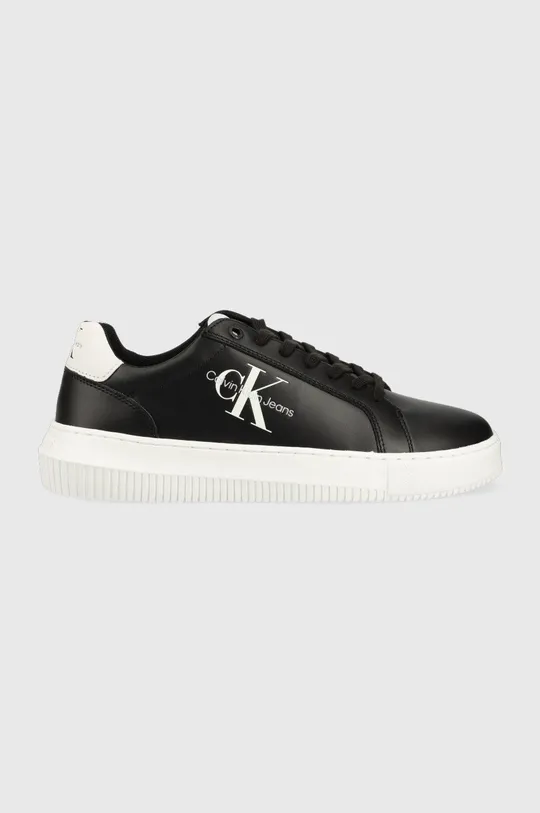 чёрный Кожаные кроссовки Calvin Klein Jeans YM0YM00681 CHUNKY CUPSOLE MONOLOGO Мужской