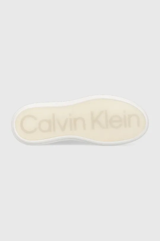 Kožené tenisky Calvin Klein HM0HM00992 LOW TOP LACE UP PIPING Pánsky