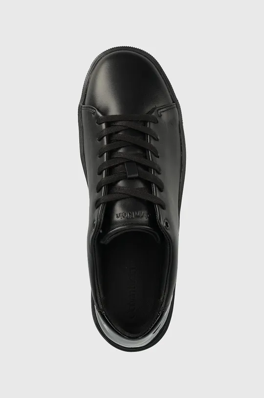 černá Kožené sneakers boty Calvin Klein HM0HM00869 LOW TOP LACE UP FESTIVE