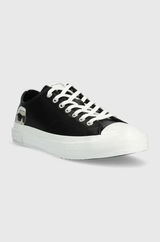 Δερμάτινα ελαφριά παπούτσια Karl Lagerfeld KL50315 KAMPUS III μαύρο