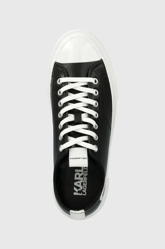 fekete Karl Lagerfeld bőr tornacipő KAMPUS III