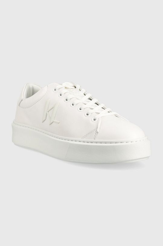 Karl Lagerfeld sneakersy skórzane KL52215 MAXI KUP biały