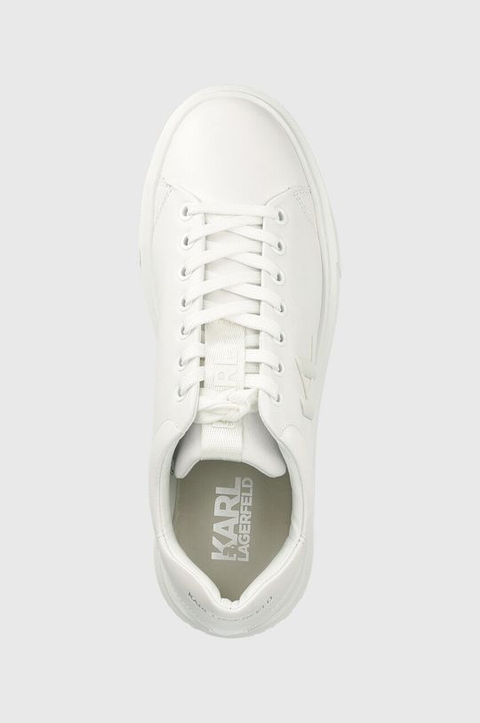 biały Karl Lagerfeld sneakersy skórzane KL52215 MAXI KUP