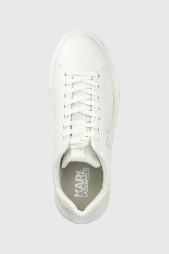 λευκό Δερμάτινα αθλητικά παπούτσια Karl Lagerfeld KL52215 MAXI KUP