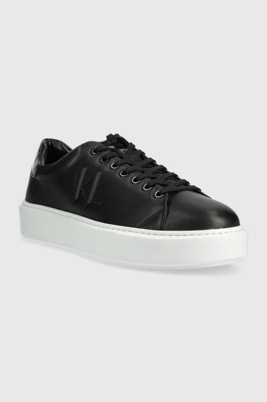 Δερμάτινα αθλητικά παπούτσια Karl Lagerfeld KL52215 MAXI KUP μαύρο