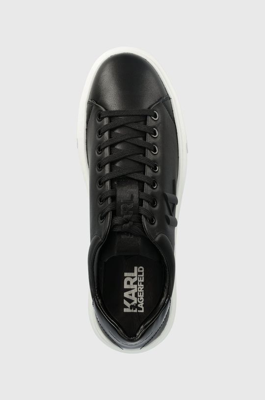 czarny Karl Lagerfeld sneakersy skórzane KL52215 MAXI KUP