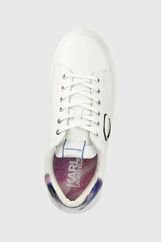 biały Karl Lagerfeld sneakersy skórzane KL52533 KAPRI MENS