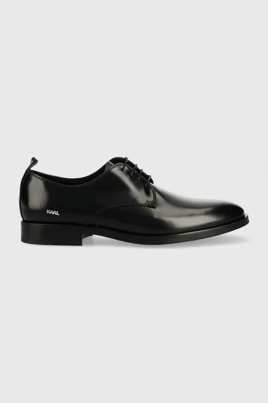 чорний Шкіряні туфлі Karl Lagerfeld KL12026 BUREAU Чоловічий