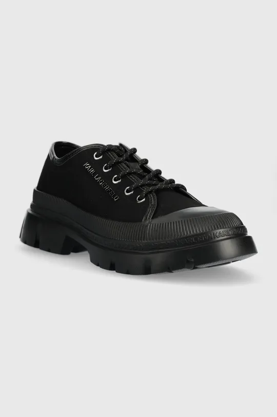 Πάνινα παπούτσια Karl Lagerfeld KL25211 TREKKA MENS μαύρο