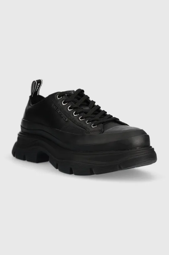 Δερμάτινα ελαφριά παπούτσια Karl Lagerfeld KL22921 LUNAR μαύρο