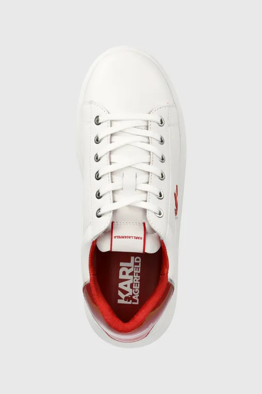 λευκό Δερμάτινα αθλητικά παπούτσια Karl Lagerfeld Kl52536 Kapri Mens