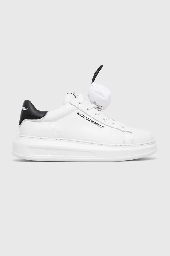 λευκό Δερμάτινα αθλητικά παπούτσια Karl Lagerfeld KL52526 KAPRI MENS Ανδρικά