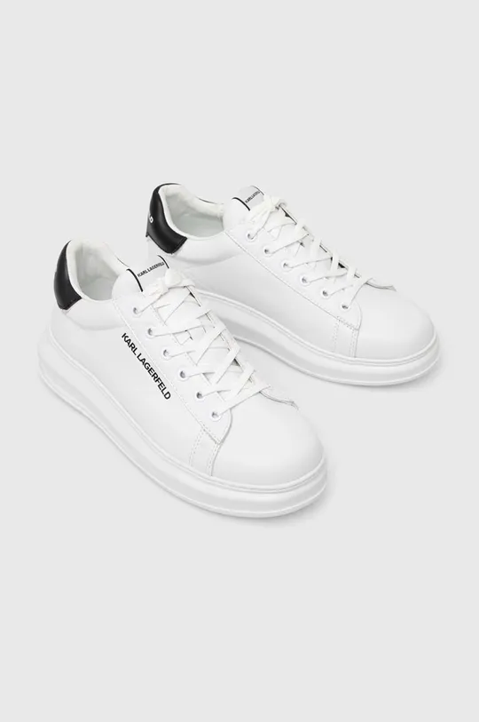 Δερμάτινα αθλητικά παπούτσια Karl Lagerfeld KL52526 KAPRI MENS λευκό