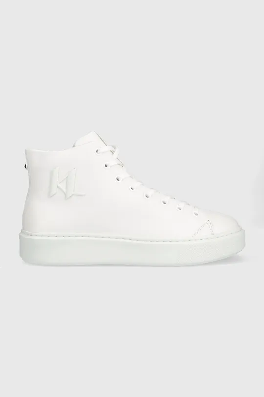 fehér Karl Lagerfeld bőr sportcipő Kl52265 Maxi Kup Férfi
