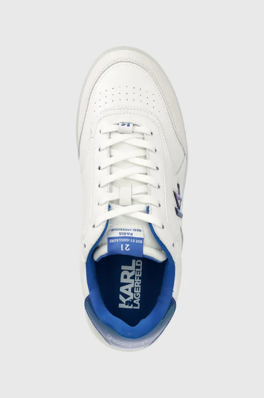 biały Karl Lagerfeld sneakersy skórzane KL53426 BRINK