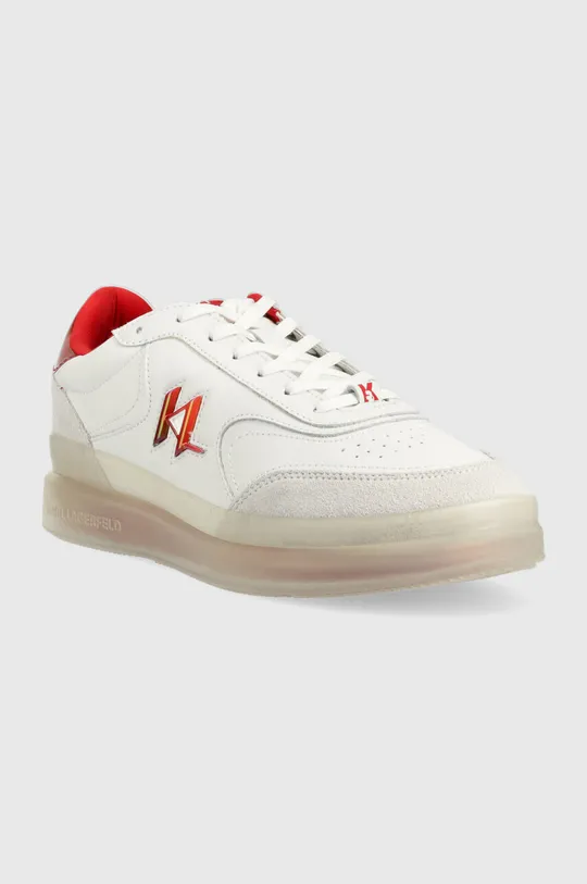Karl Lagerfeld sneakersy skórzane BRINK biały