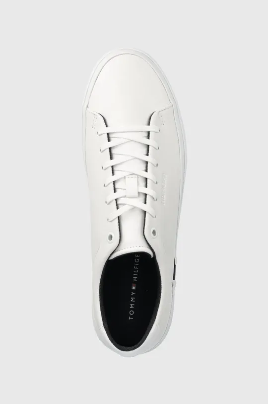 λευκό Δερμάτινα αθλητικά παπούτσια Tommy Hilfiger FM0FM04351 MODERN VULC CORPORATE LEATHER