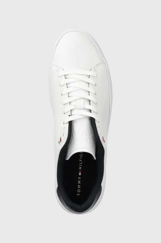 λευκό Δερμάτινα αθλητικά παπούτσια Tommy Hilfiger MODERN ICONIC COURT CUP LEATHER