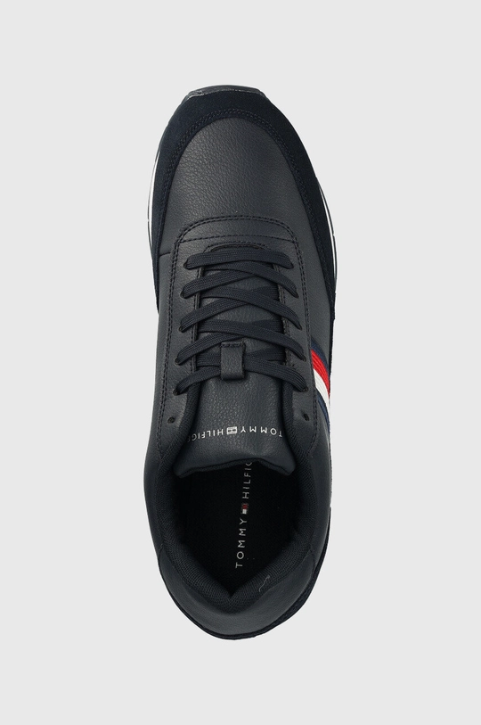 tmavomodrá Kožené tenisky Tommy Hilfiger FM0FM04397 CORE EVA RUNNER CORPORATE LEA