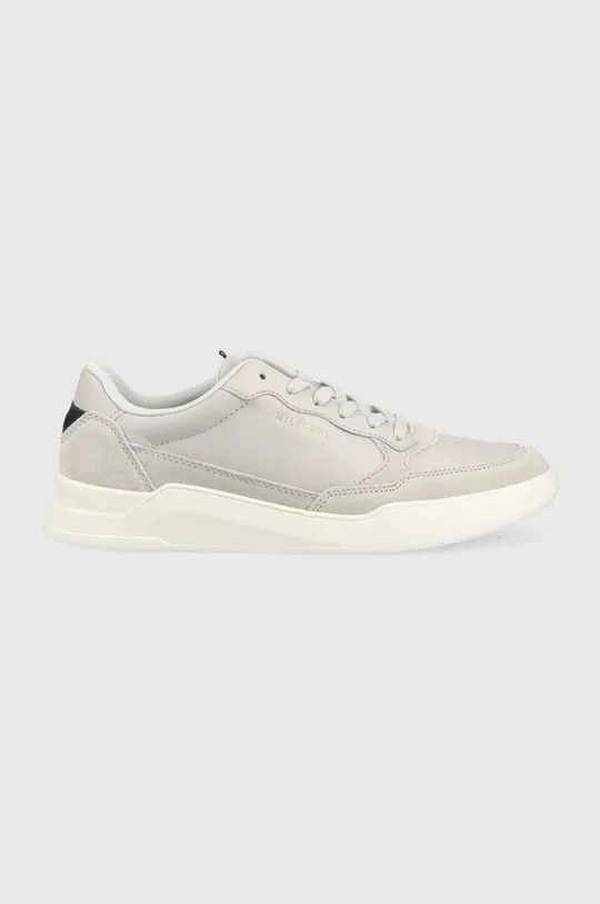 szary Tommy Hilfiger sneakersy skórzane FM0FM04358 ELEVATED CUPSOLE LEATHER MIX Męski